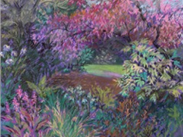 Holehird Shrubbery, work in pastel by Anne Mackinnon